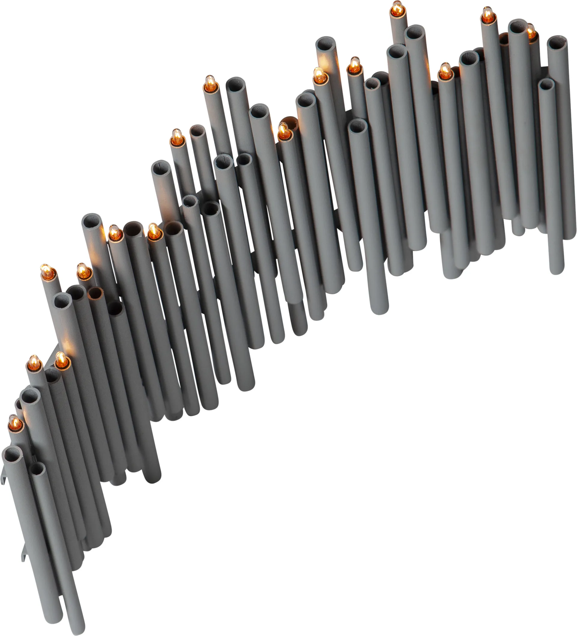 Note castiçal de Advento 25x35 cm, Cinzento Star Trading