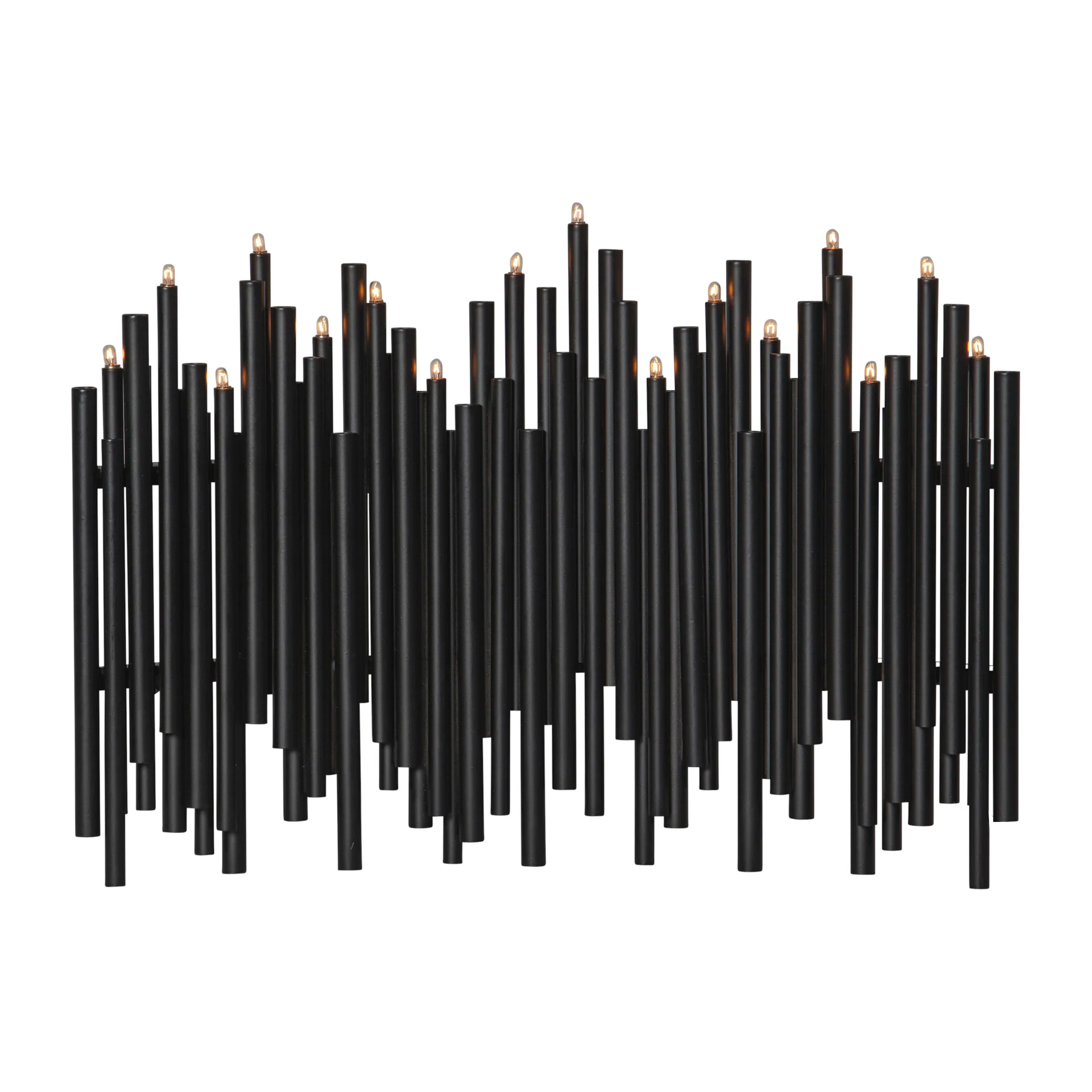 Note castiçal de Advento 25x35 cm, Preto Star Trading