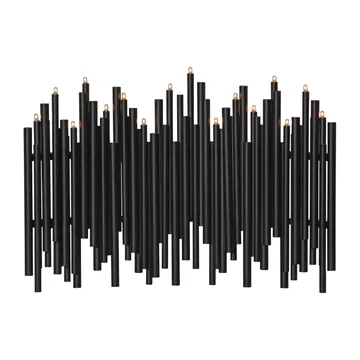 Note castiçal de Advento 25x35 cm - Preto - Star Trading