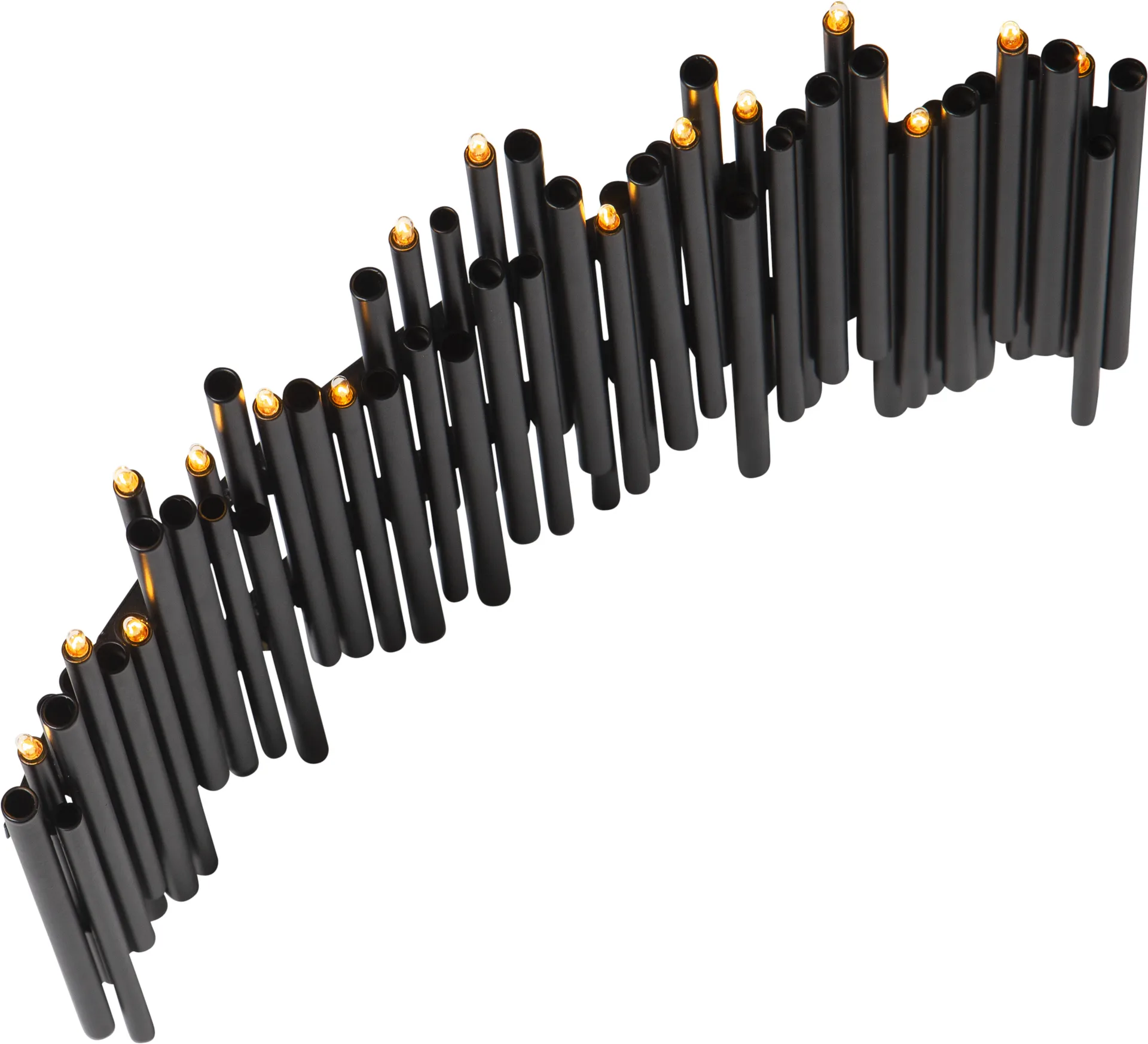 Note castiçal de Advento 25x35 cm, Preto Star Trading