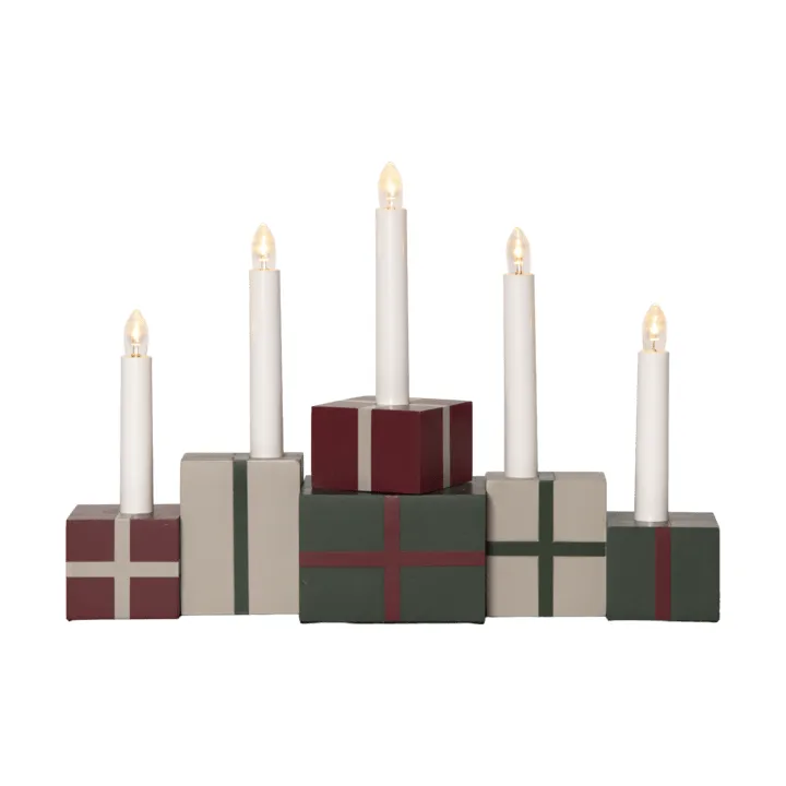 presentes de Natal candelabro de Advento - Multicolor - Star Trading
