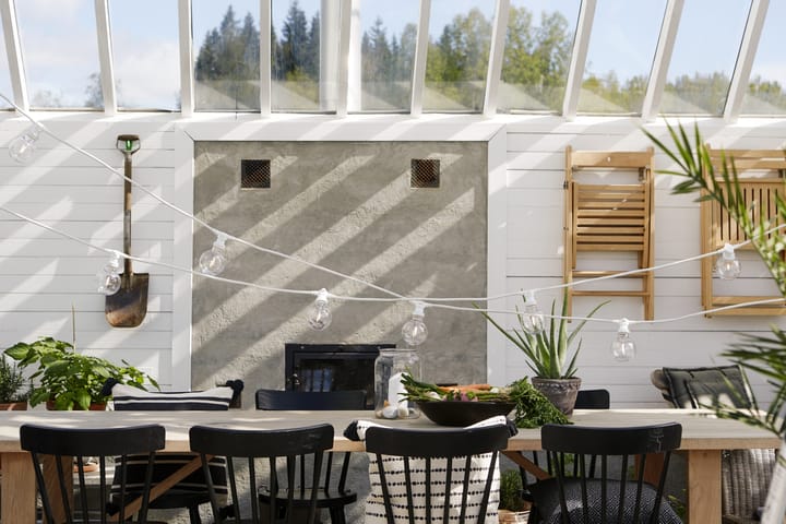 Star trading fonte de luz E27 G95 exterior, Branco quente, 100lm Star Trading