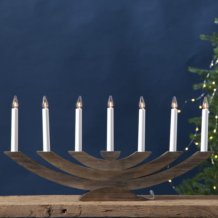 Suporte para vela de Advento Navida, Castanho Star Trading