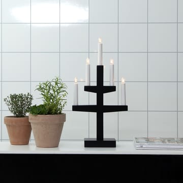 Trapp castiçal de Advento 46 cm - Preto - Star Trading