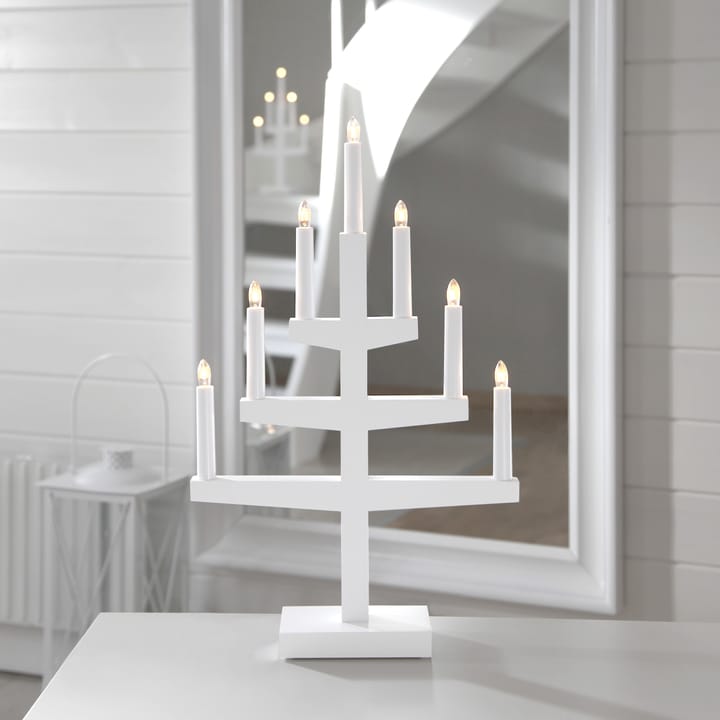 Trapp castiçal de Advento 54 cm, branco Star Trading