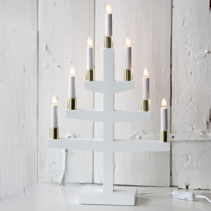 Trapp castiçal de Advento 54 cm, branco Star Trading