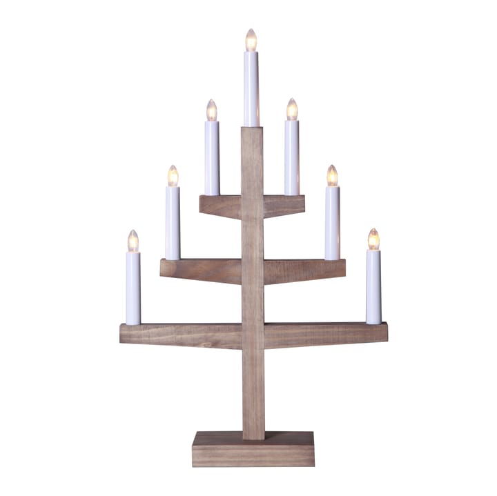 Trapp castiçal de Advento 54 cm - madeira castanho - Star Trading