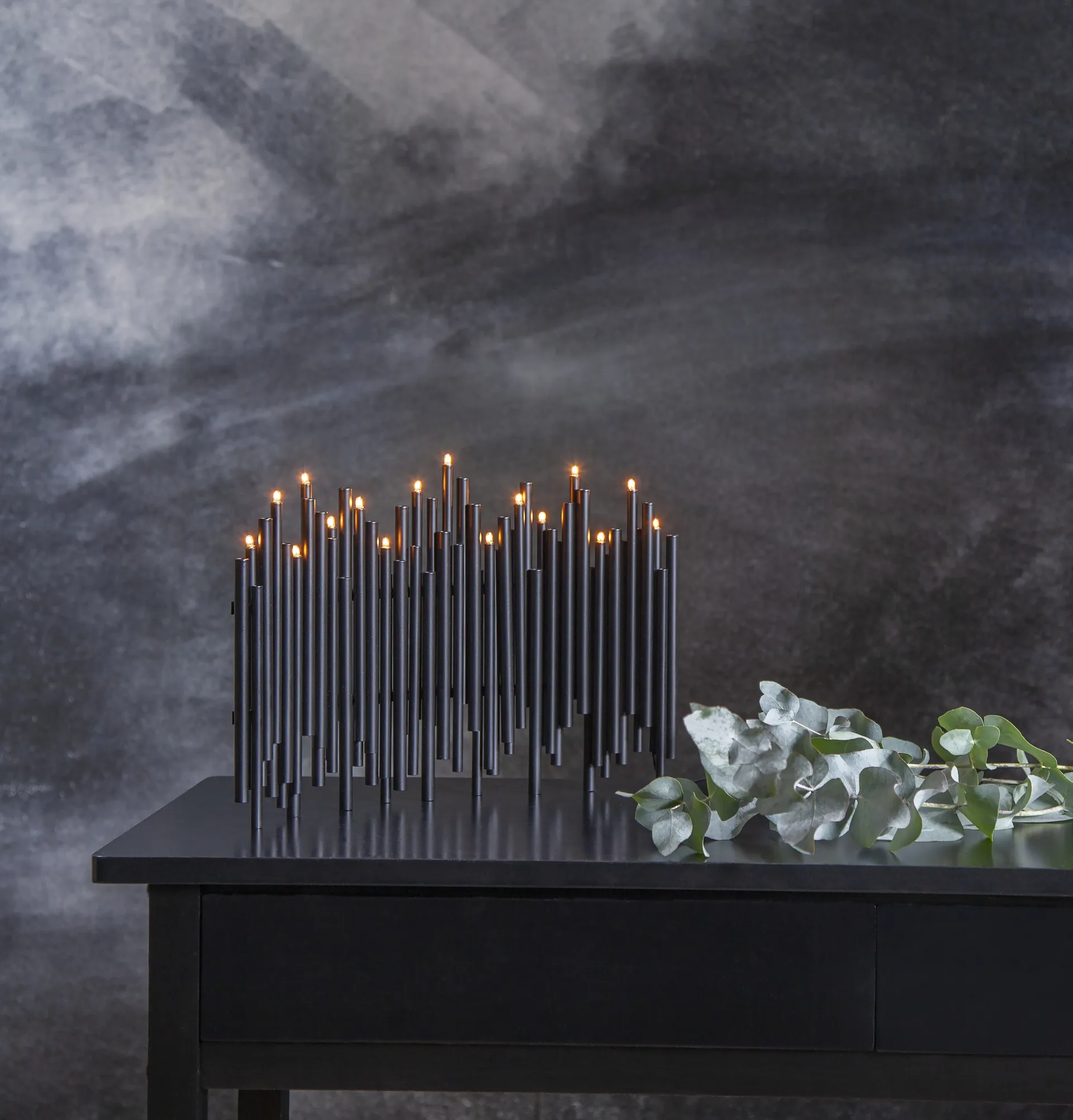 Vela do advento Note 25x35 cm, Preto Star Trading