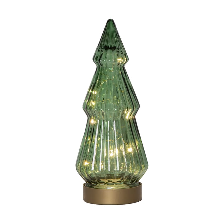 Verde decoração de vidro LED 24 cm - Verde - Star Trading