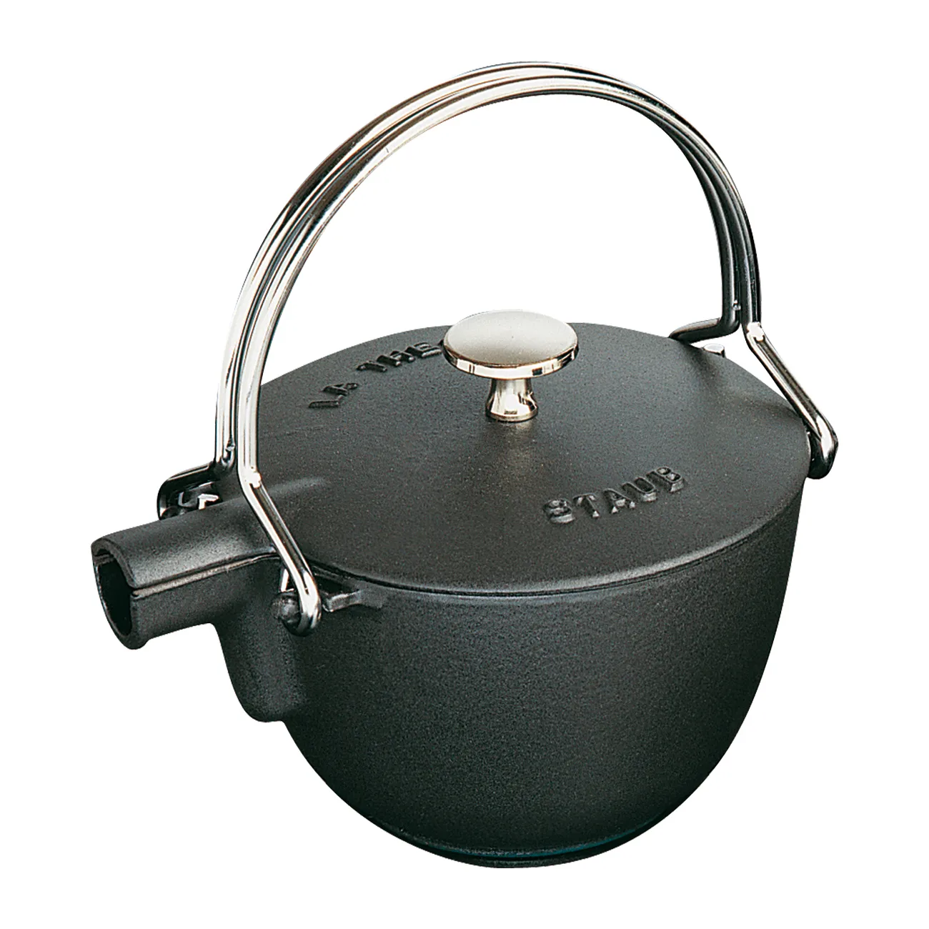 Bule de chá redondo Staub 1,15 L, Preto STAUB