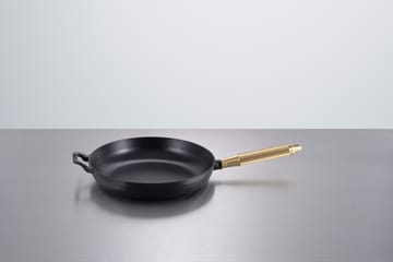 Buster & Punch frigideira de ferro fundido preta Ø28 cm - Puxador de latão - STAUB