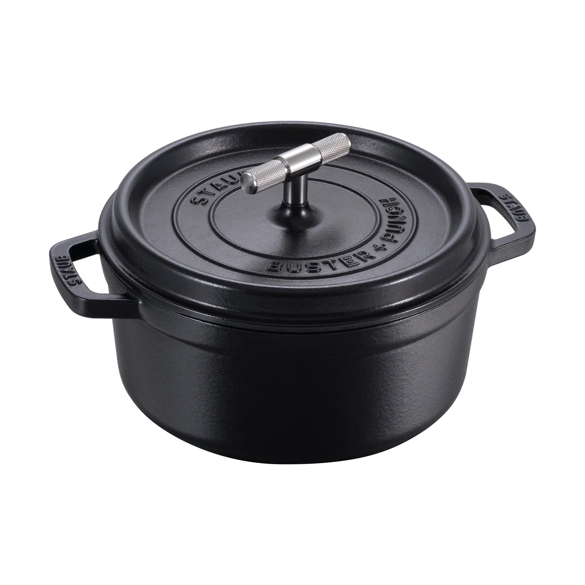 Buster & Punch panela de ferro fundido e aço inoxidável, 3,7 L STAUB