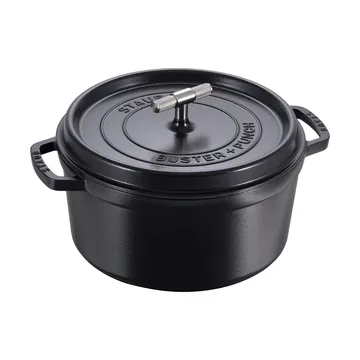 Buster & Punch panela de ferro fundido e aço inoxidável - 6,75 L - STAUB