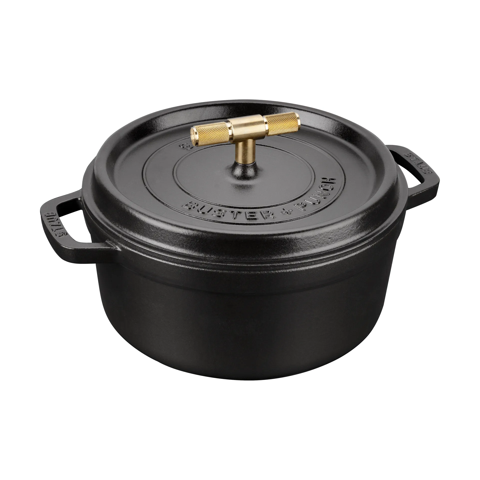 Buster & Punch panela de ferro fundido em latão, 3,8 L STAUB