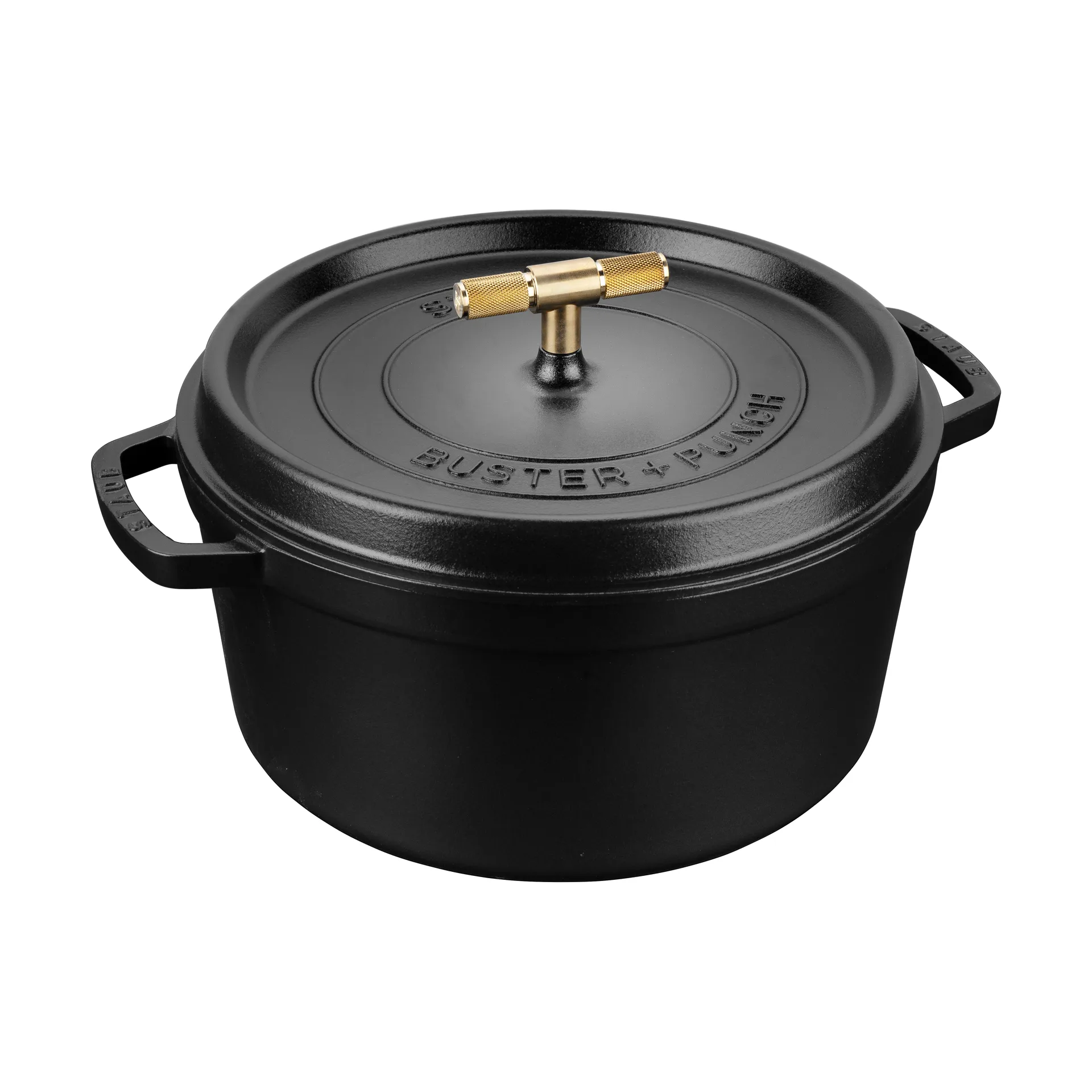 Buster & Punch panela de ferro fundido em latão, 6,75 L STAUB