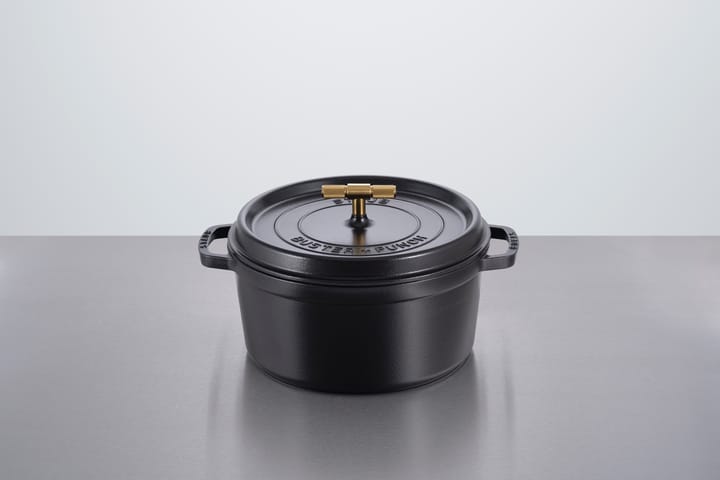 Buster & Punch panela de ferro fundido em latão, 6,75 L STAUB
