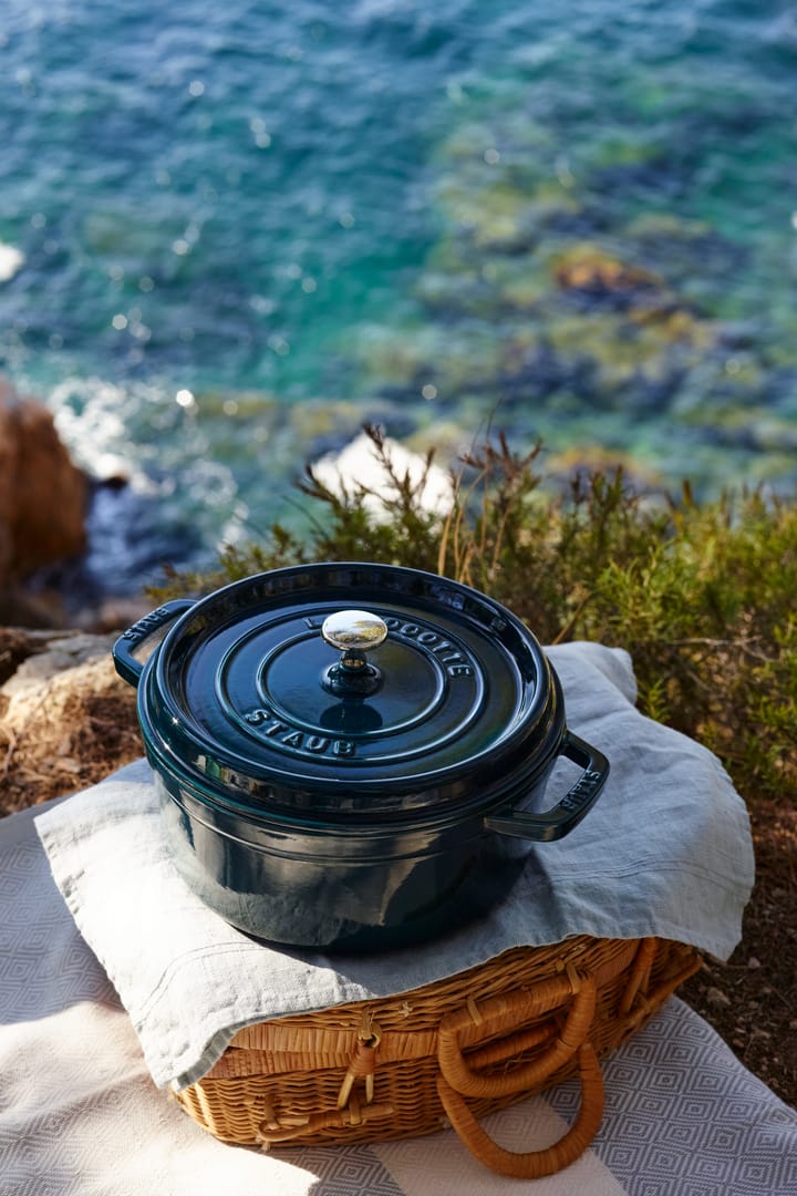 Caçarola de forno redonda - esmalte triplo La Mer, 3,8 l STAUB
