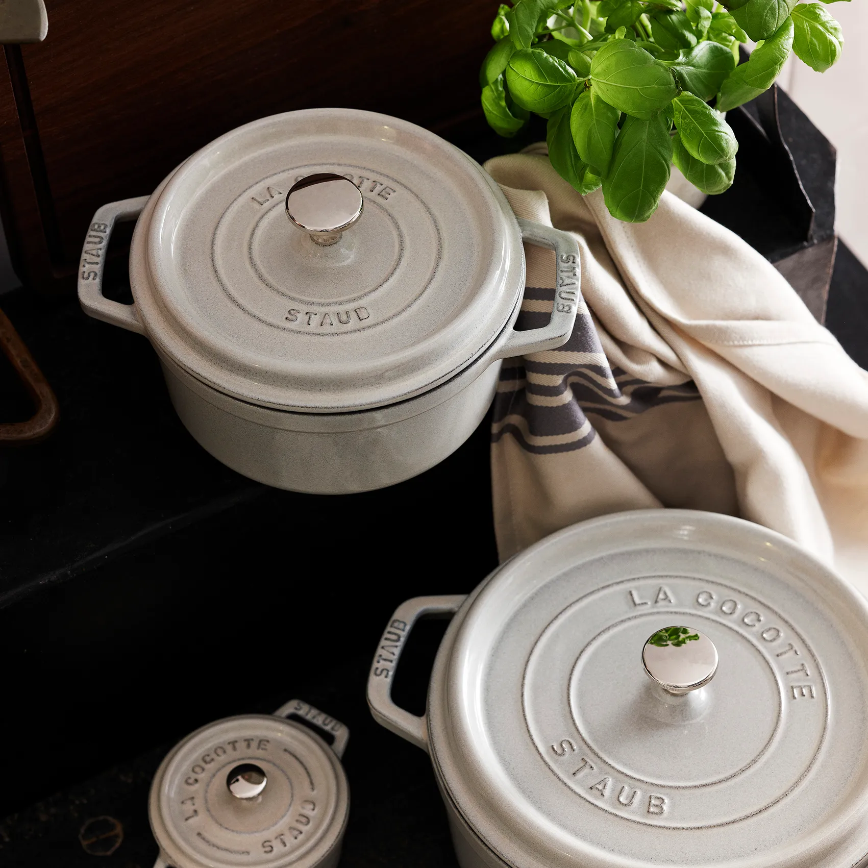 Caçarola para forno Staub White Truffle, 0,25 l STAUB