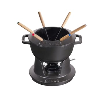 Conjunto de fondue Staub 1,65 l - preto - STAUB