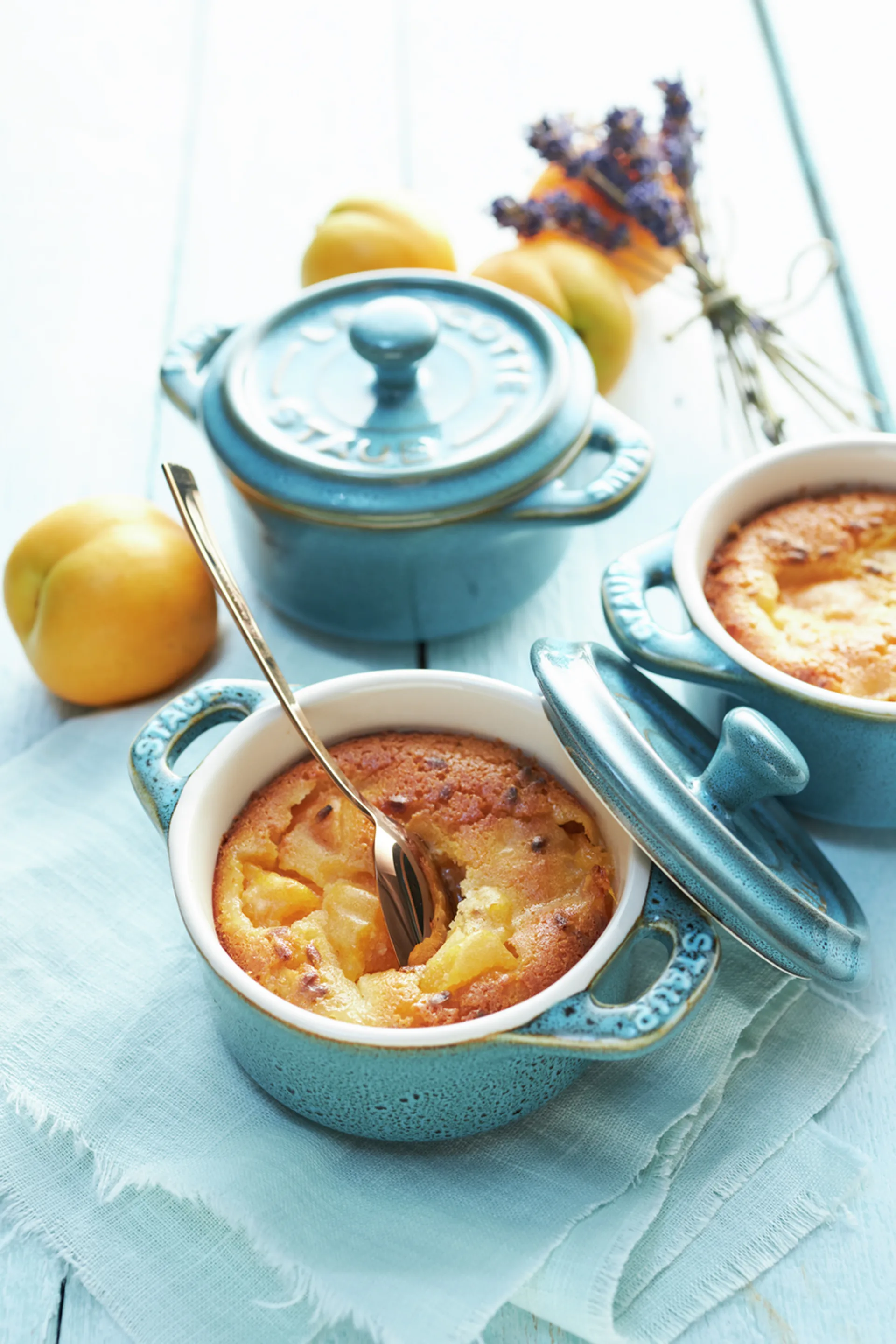 Conjunto de tachos mini Staub Ø10 cm, 4 un., Turquesa antique STAUB