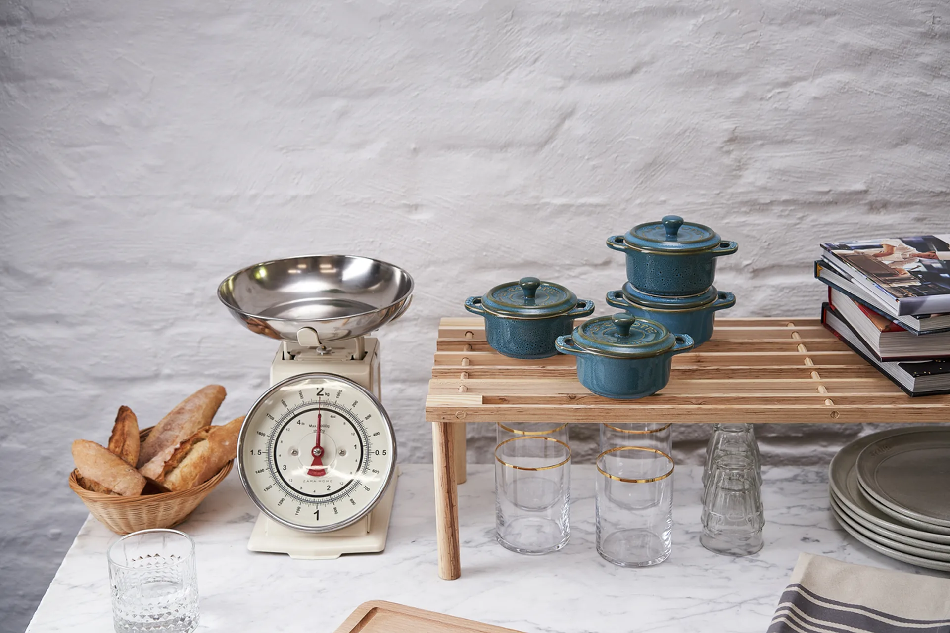 Conjunto de tachos mini Staub Ø10 cm, 4 un., Turquesa antique STAUB