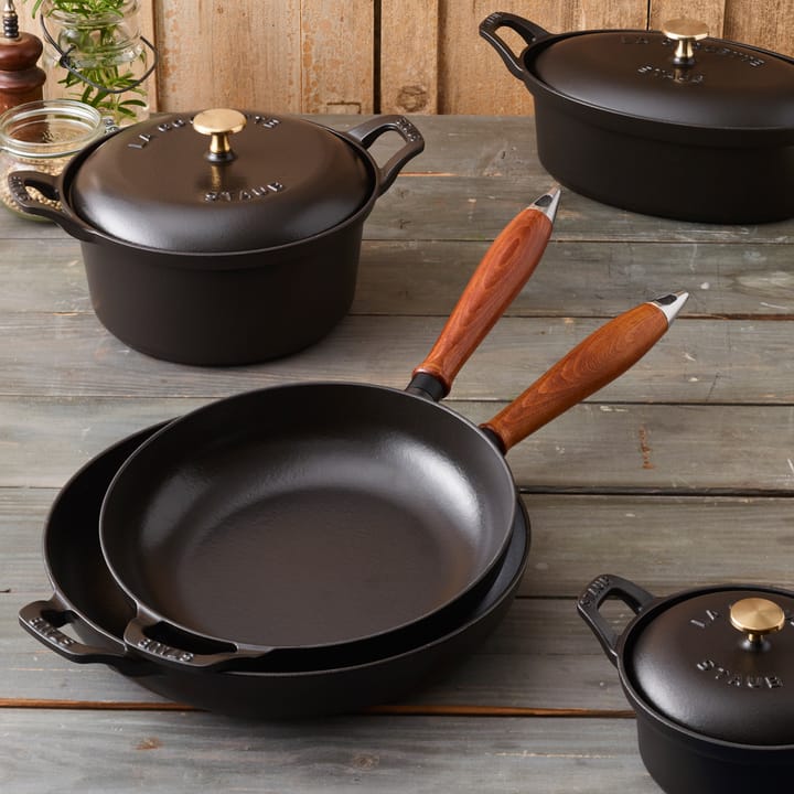 Frigideira com pega de madeira Vintage Ø28 cm, Preto STAUB