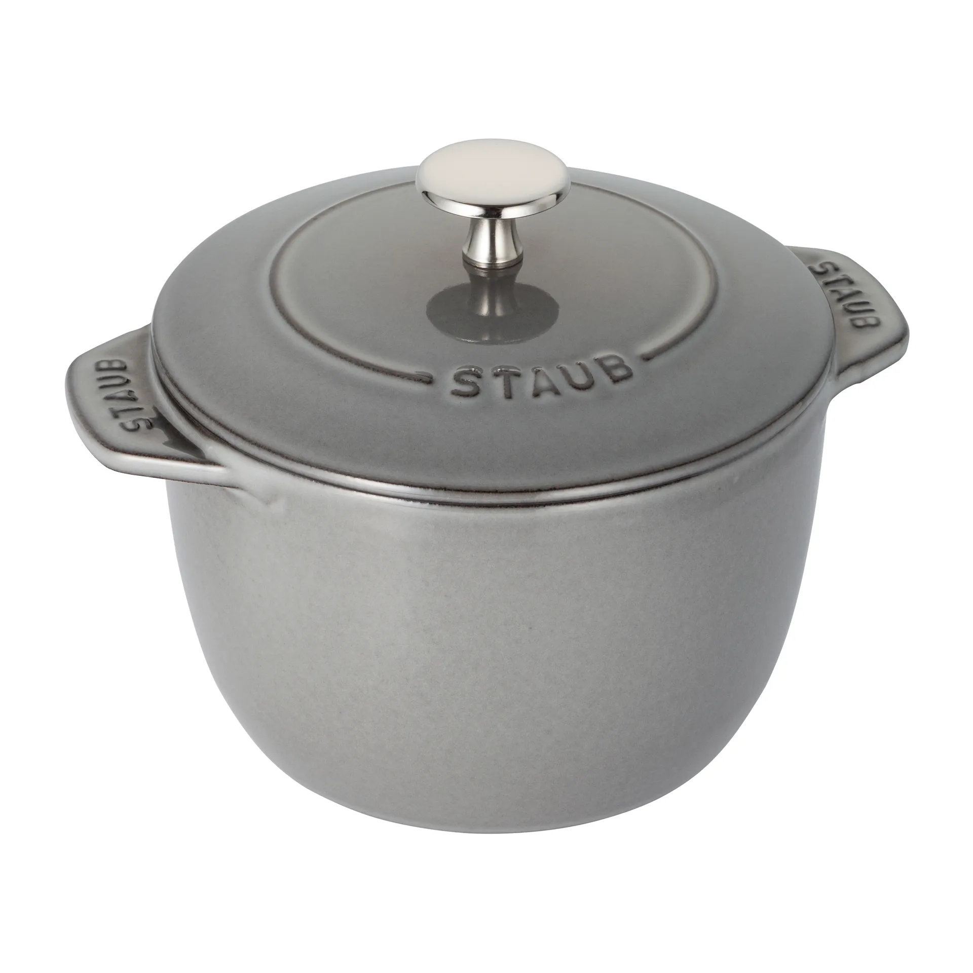 Panela de ferro fundido Rice 1,6 L, cinza STAUB