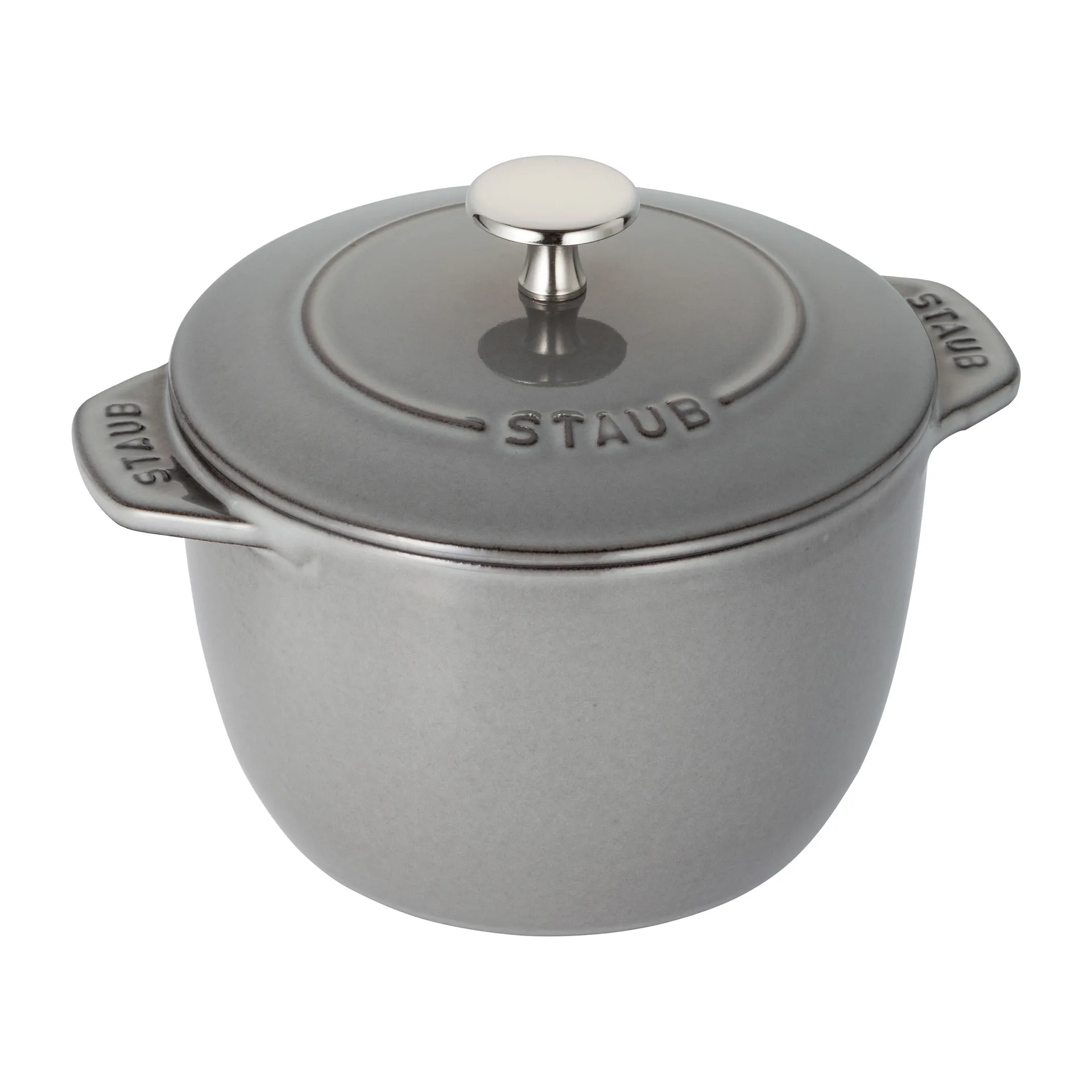 Panela de ferro fundido Rice 1,6 L, cinza STAUB