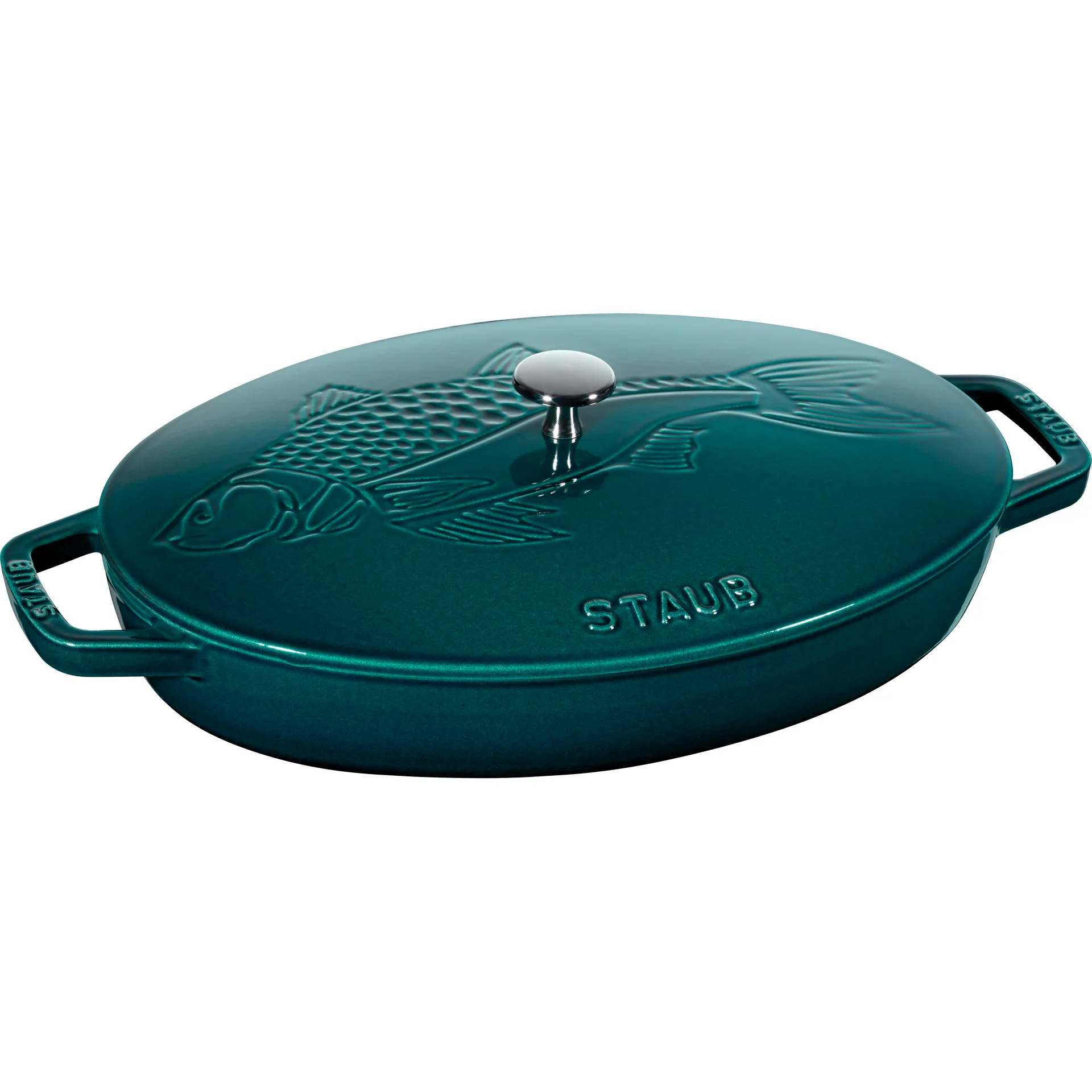 Panela redonda - esmalte triplo La Mer, 32 cm STAUB