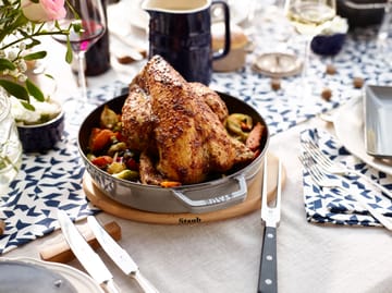 Staub base de panela magnético oval de faia - 15 cm - STAUB