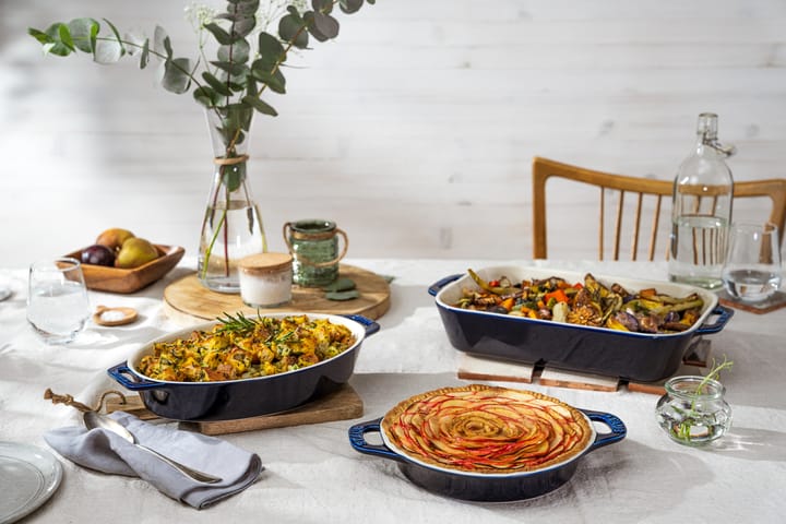 Staub Ceramic forma para quiche Ø24 cm, Azul escuro STAUB
