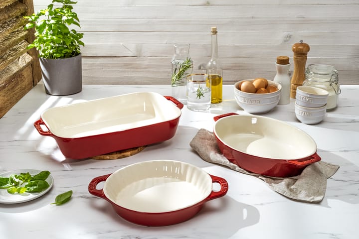 Staub Ceramic forma para quiche Ø24 cm, Cereja STAUB