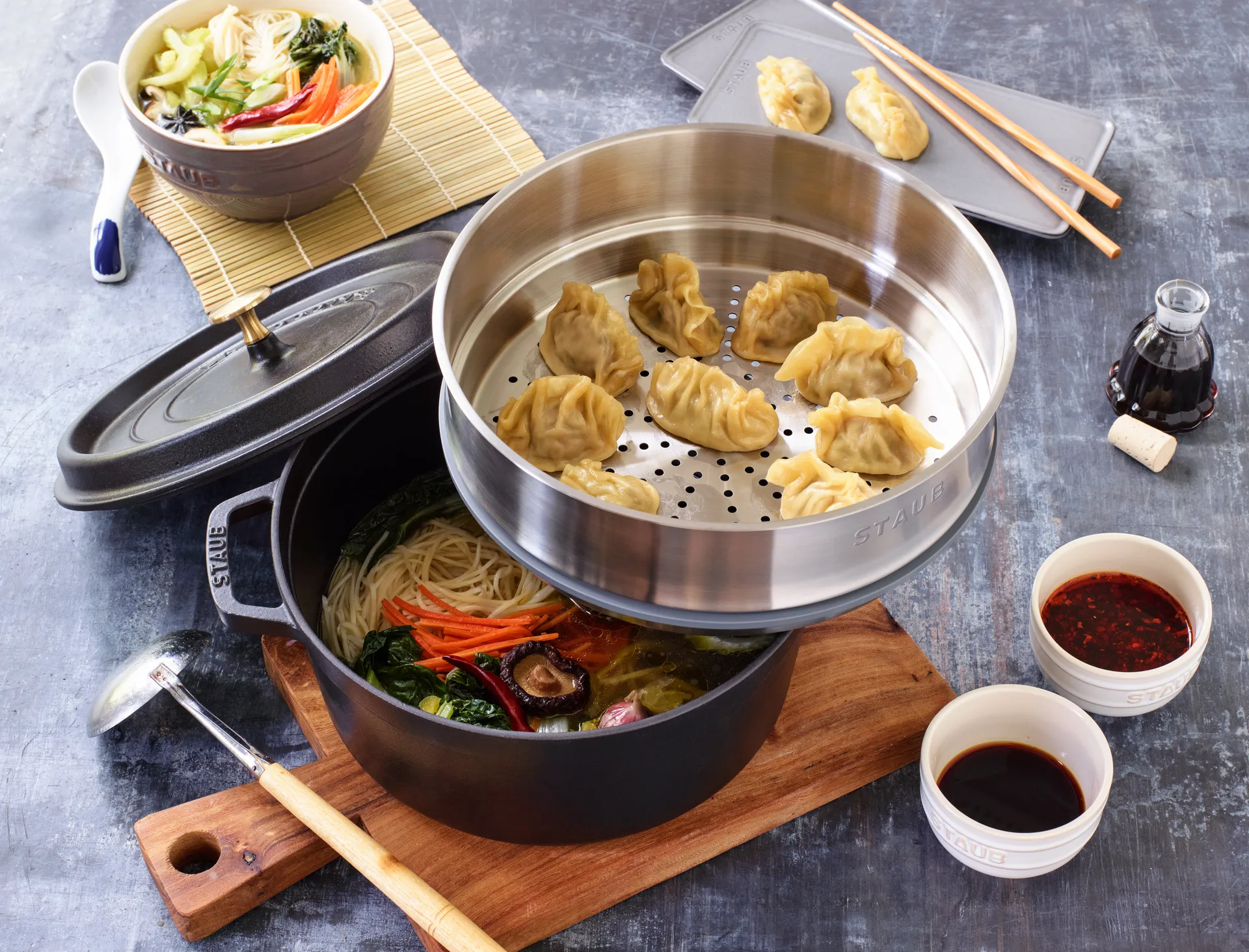 Staub cesta de vapor para panela Ø26 cm, Aço inoxidável STAUB