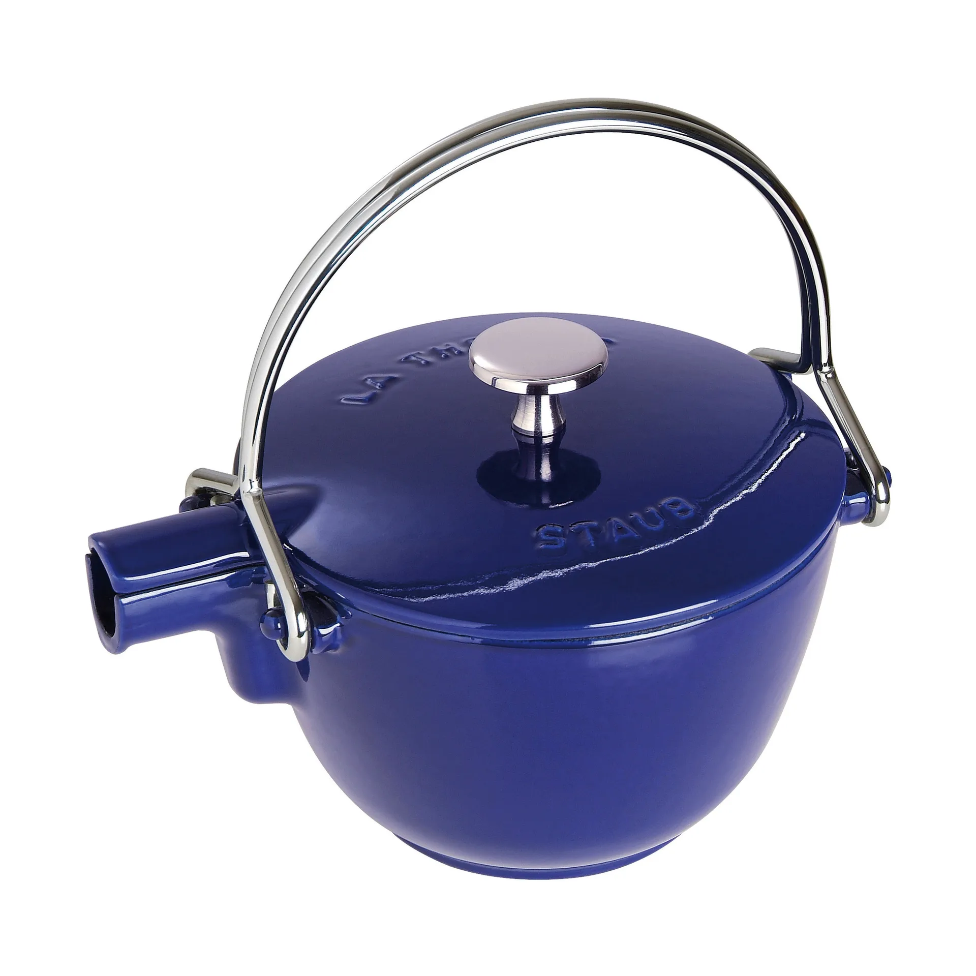 Staub chaleira de ferro fundido redonda 1,15 L, Azul escuro STAUB