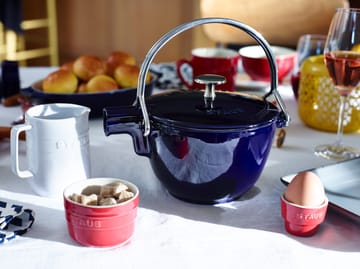 Staub chaleira de ferro fundido redonda 1,15 L - Azul escuro - STAUB
