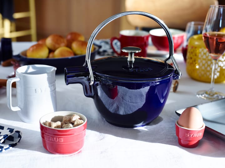 Staub chaleira de ferro fundido redonda 1,15 L, Azul escuro STAUB