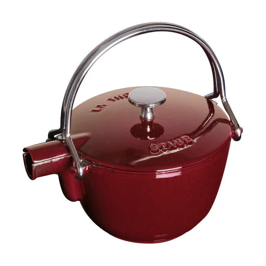 Staub chaleira de ferro fundido redonda 1,15 L, Vermelho grenadine STAUB