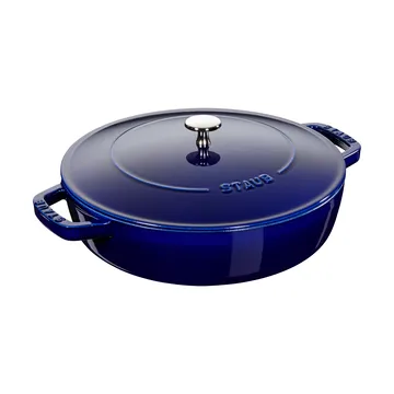 Staub Chistera caçarola de ferro fundido Ø24 cm - Azul escuro - STAUB