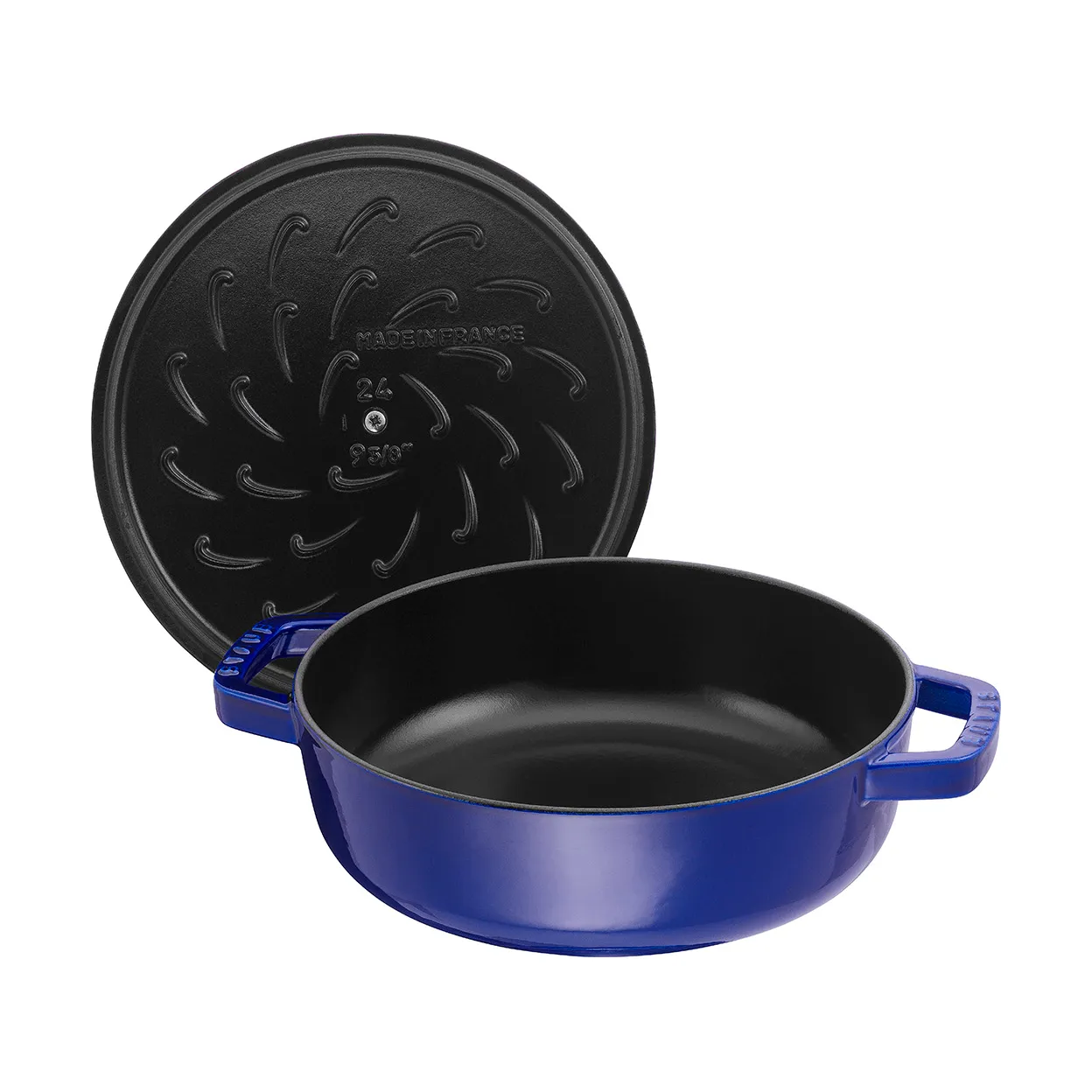 Staub Chistera caçarola de ferro fundido Ø24 cm, Azul escuro STAUB
