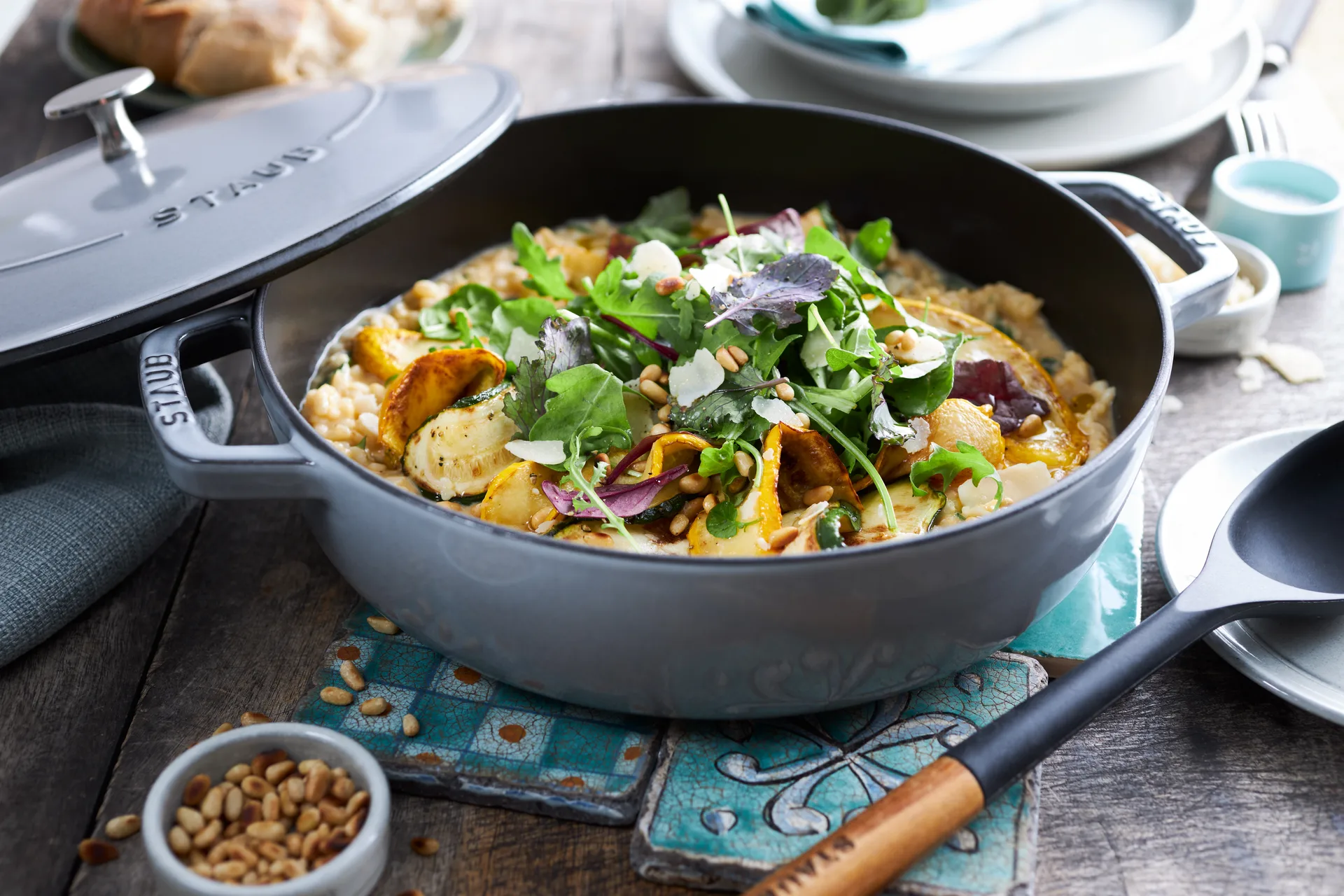 Staub Chistera caçarola de ferro fundido Ø24 cm, Cinza grafite STAUB