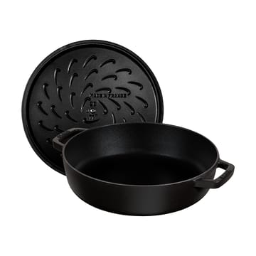 Staub Chistera caçarola de ferro fundido Ø24 cm - Preto - STAUB