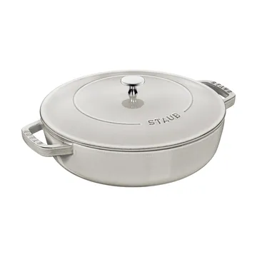 Staub Chistera caçarola de ferro fundido Ø24 cm - Trufa branca - STAUB