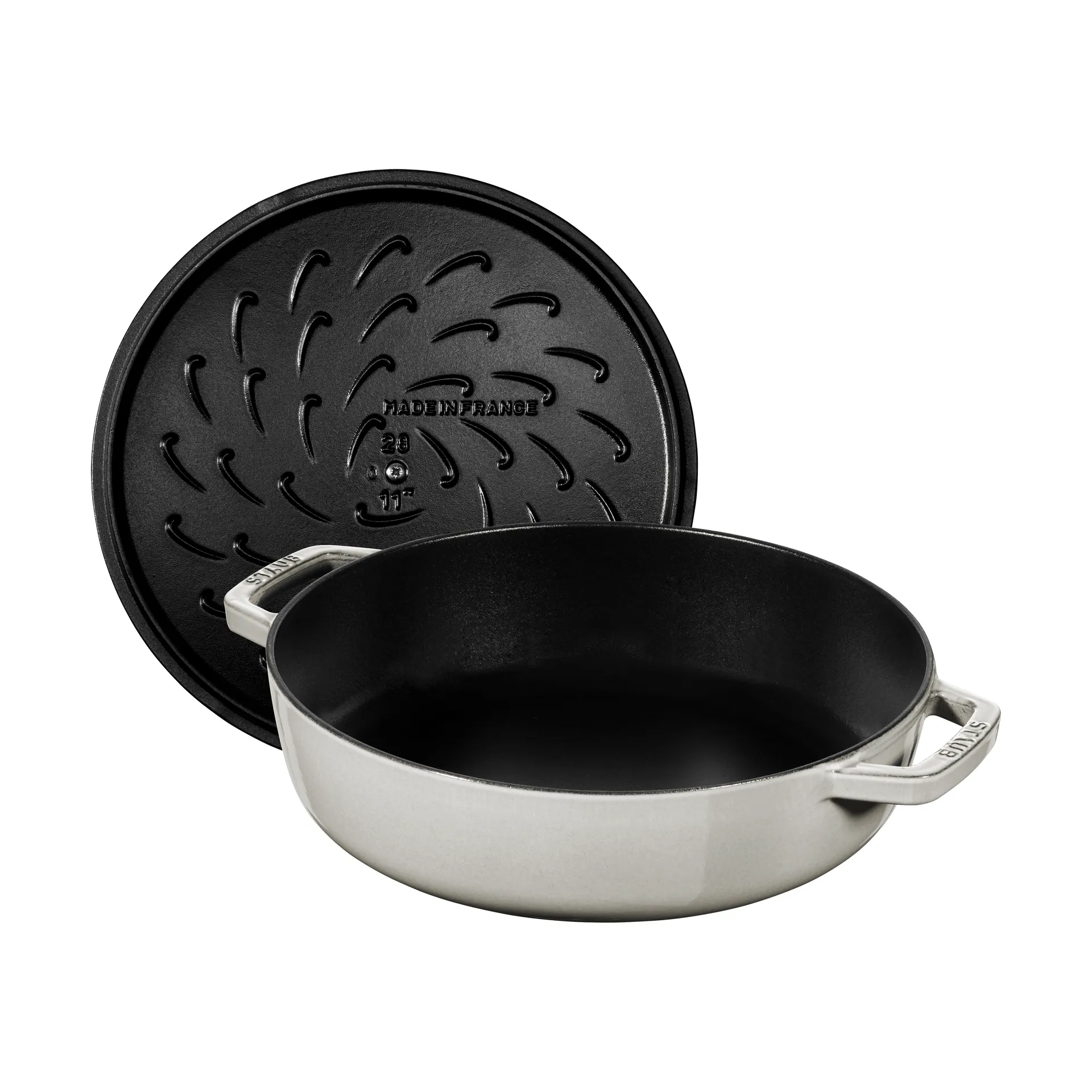 Staub Chistera caçarola de ferro fundido Ø24 cm, Trufa branca STAUB