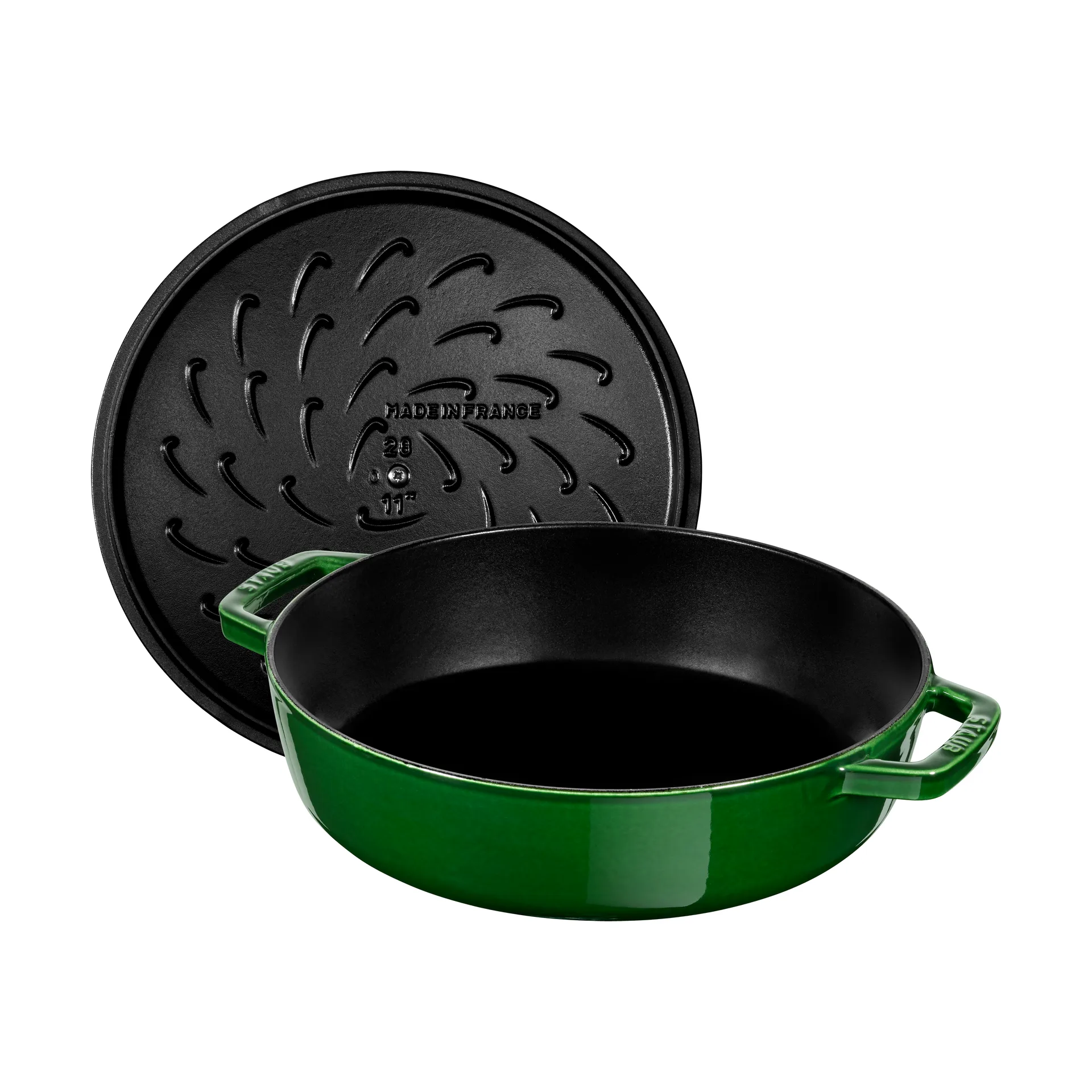 Staub Chistera caçarola de ferro fundido Ø24 cm, Verde manjericão STAUB