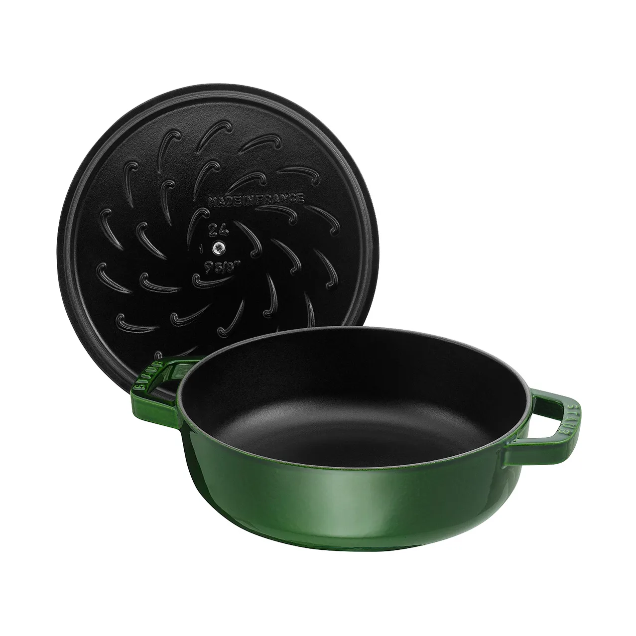 Staub Chistera caçarola de ferro fundido Ø24 cm, Verde manjericão STAUB