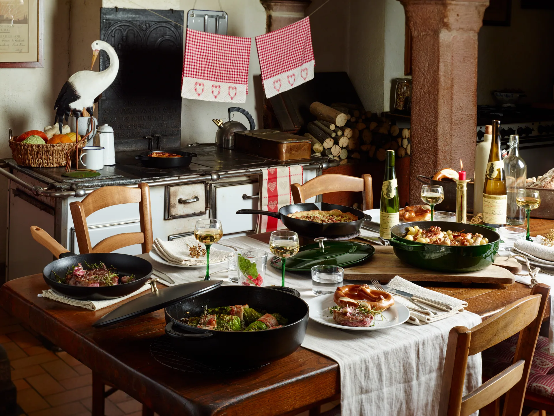 Staub Chistera caçarola de ferro fundido Ø24 cm, Verde manjericão STAUB