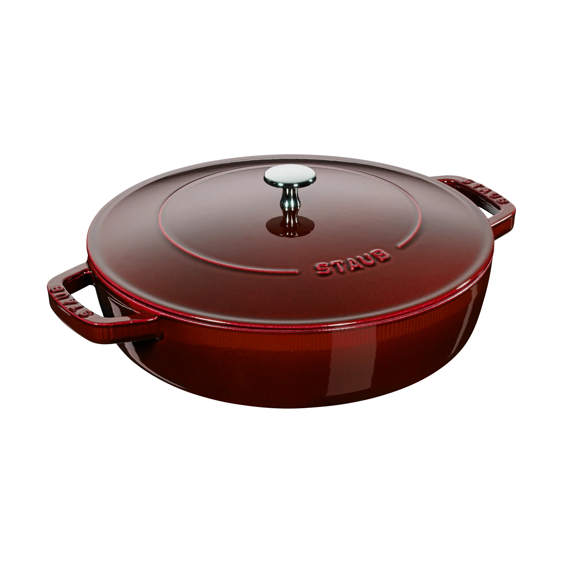 Staub Chistera caçarola de ferro fundido Ø24 cm, Vermelho grenadine STAUB
