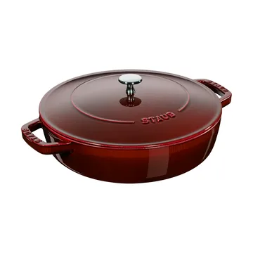 Staub Chistera caçarola de ferro fundido Ø24 cm - Vermelho grenadine - STAUB