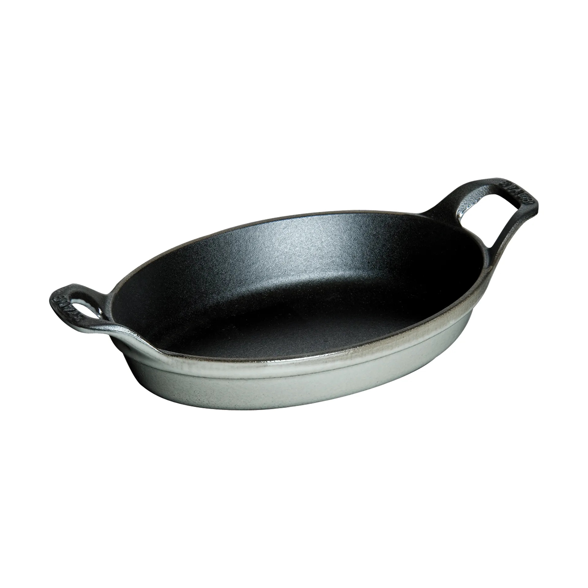 Staub forma oval para forno de ferro fundido 15 cm, Cinza grafite STAUB