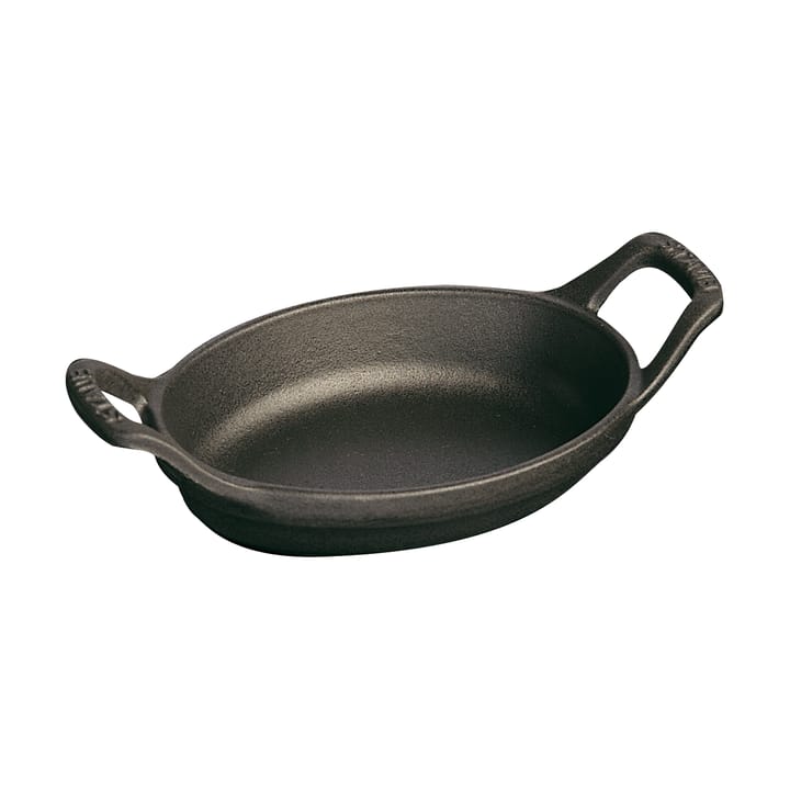 Staub forma oval para forno de ferro fundido 15 cm - Preto - STAUB